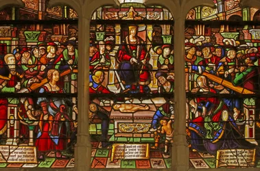 Window depicting the Judgement of Solomon